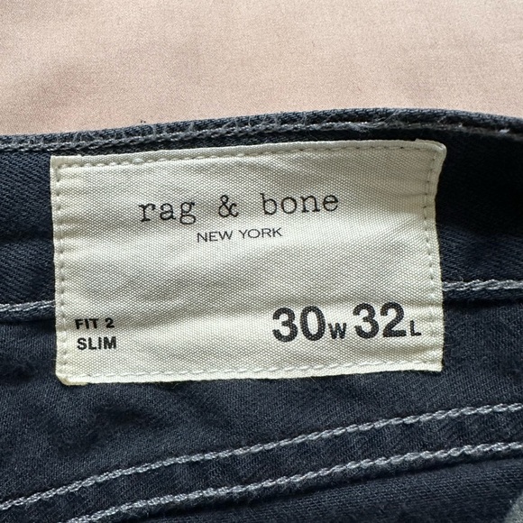 Rag & Bone New York Men's Fit 2 Slim Button Fly Jeans Size 30 X 32 Color MINNA - Picture 11 of 15